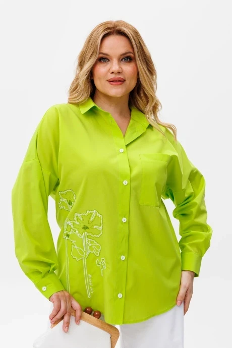 Рубашка *Распродажа Michel Chic 778 салатовый #1