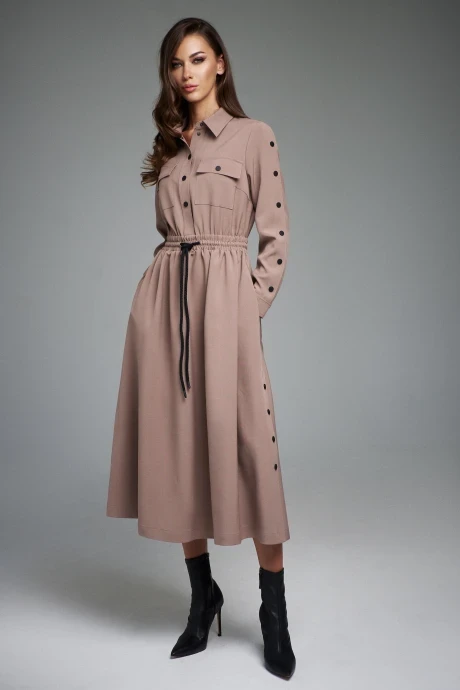Платье DILIA 0887 Капучино #1