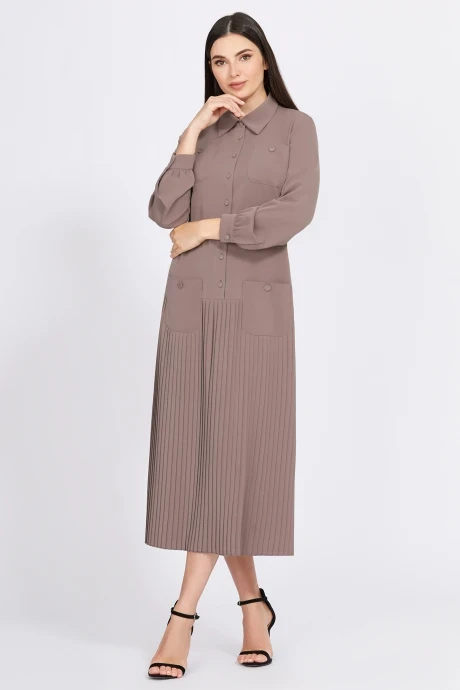 Платье Bazalini 4929 кофейный #1