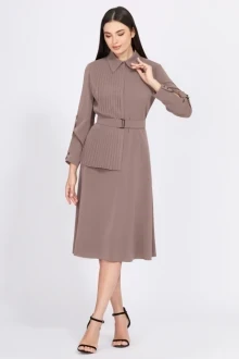 Платье Bazalini 4933 кофейный