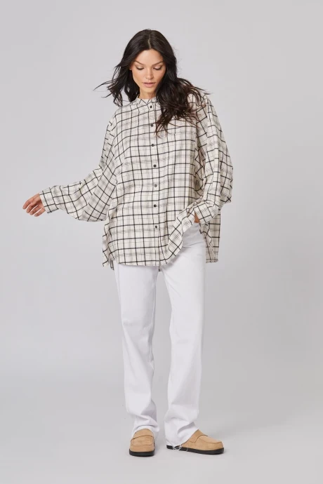 Блузка RIVOLI 2404 бежевый, чёрный #1