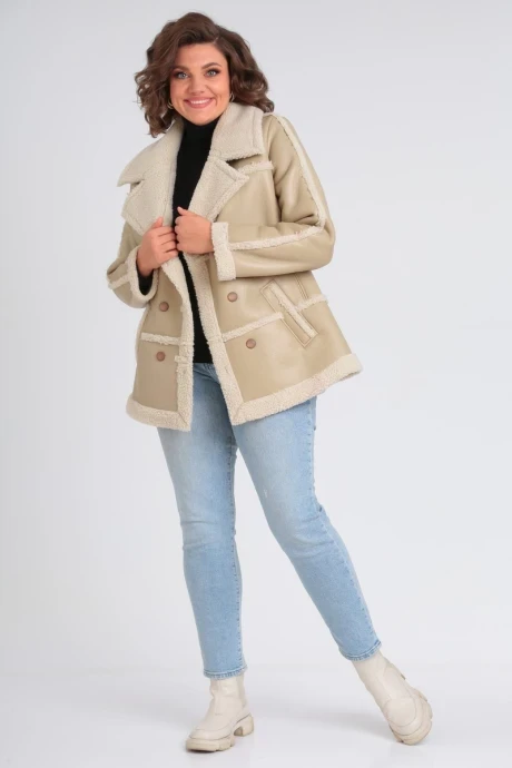 Короткая дубленка Celentano Lite 2060.1 бежевый #1