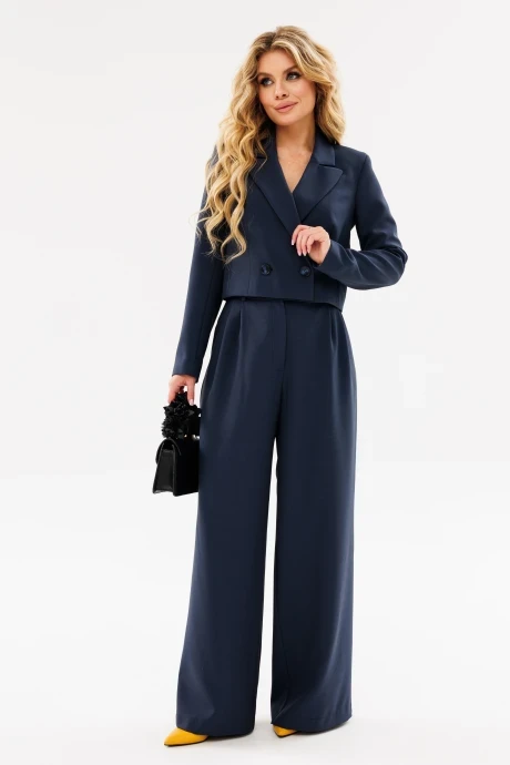 Брючный костюм AmberaStyle 2080-1 графит двойка #1