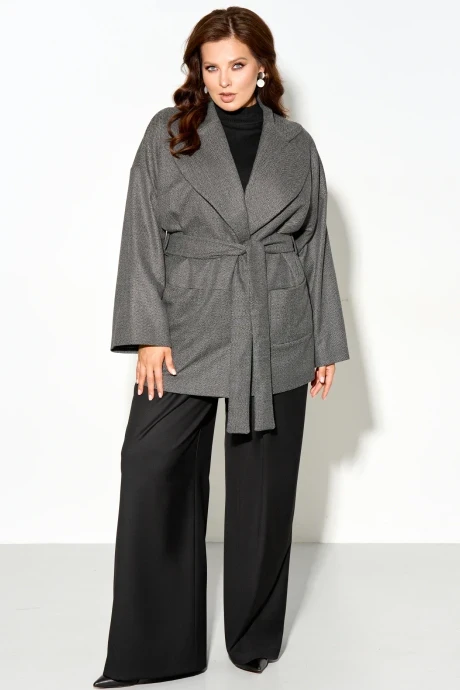 Полупальто с поясом Ива 1669 #1