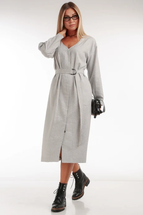 Платье YOUR SIZE 2233 Светло-серый #1