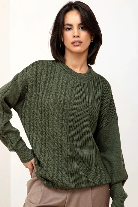 Джемпер (кофта) Romgil ТЗ922Ш оливковый #1