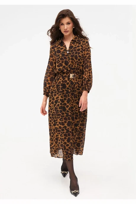 Платье KaVaRi 1092 леопардовый #1