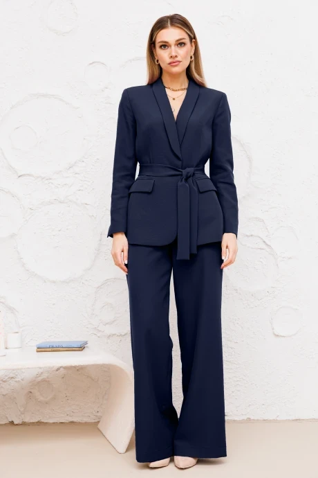 Брючный костюм AmberaStyle 2041-1 СИНИЙ двойка #1