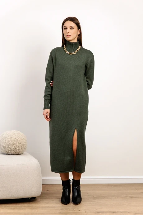 Платье Romgil РВ0087-ШЕ5 оливковый #1