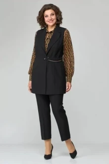 Брючный костюм *Распродажа Anastasia Mak 1115 двойка черный