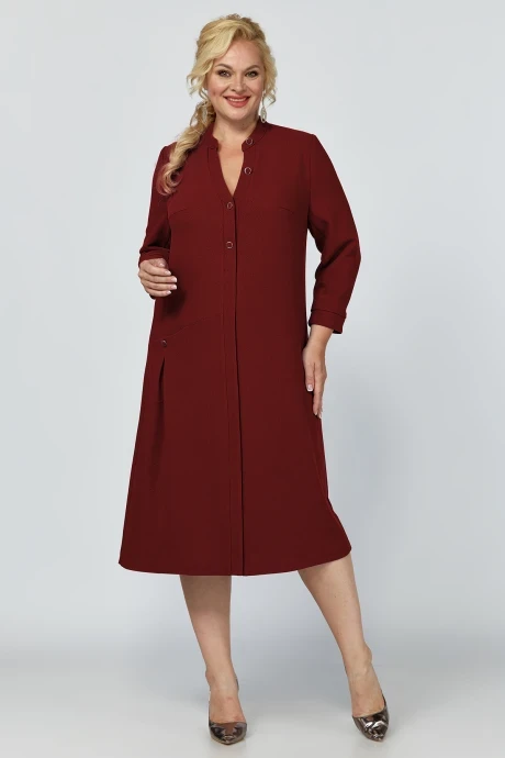 Платье ALGRANDA (Novella Sharm) 4005-5 Бордовый #1