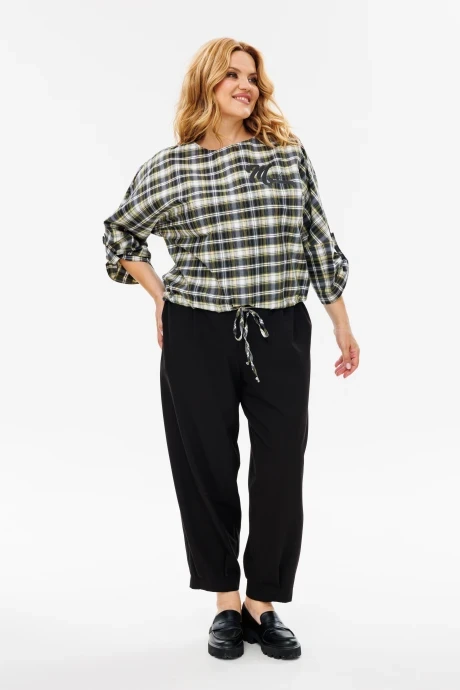 Брючный костюм Michel Chic 1342/1 клетка, черный двойка #1
