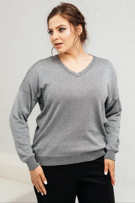 Джемпер (кофта) Romgil РВ0140-ХМ5 сталь, серебро #1
