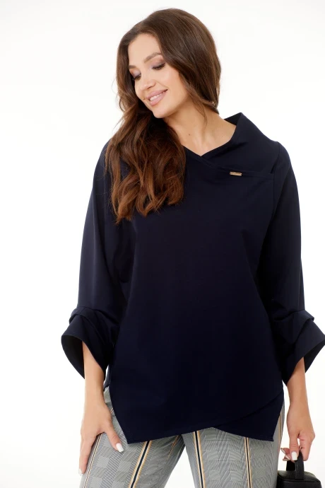 Блузка Anastasia 1141 темно-синий #1