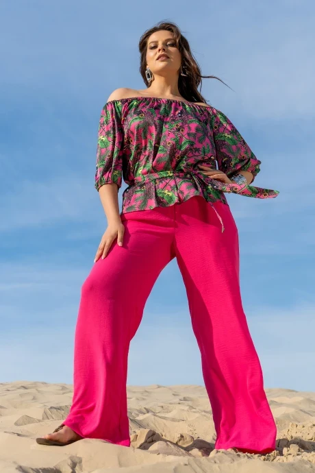 Брючный костюм ANDINA 954 фуксия двойка #1