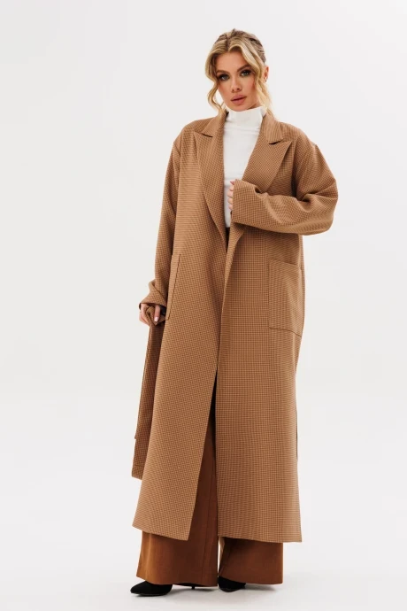 Брючный костюм AmberaStyle 3011 ТЕРРАКОТ тройка #1