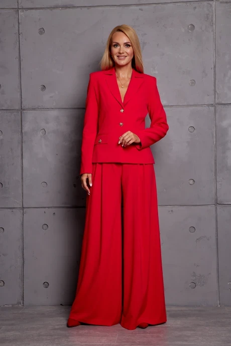 Брючный костюм Azzara 952К красный двойка #1
