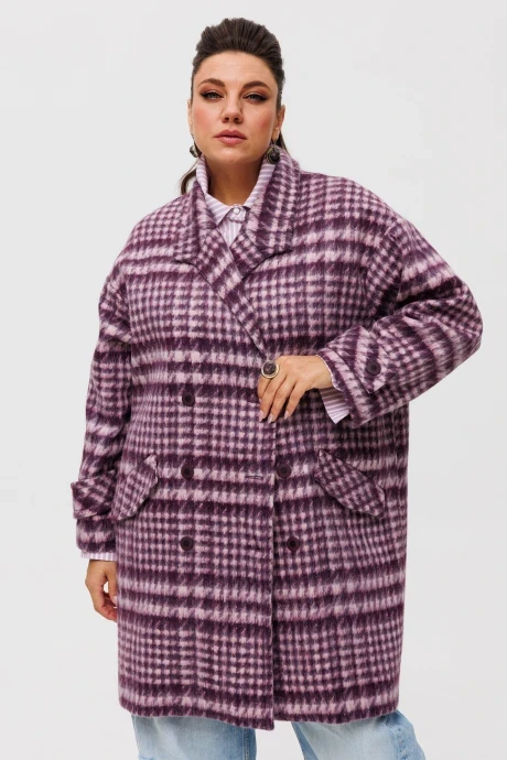 Двубортное пальто Anelli 1495 кэнди #1