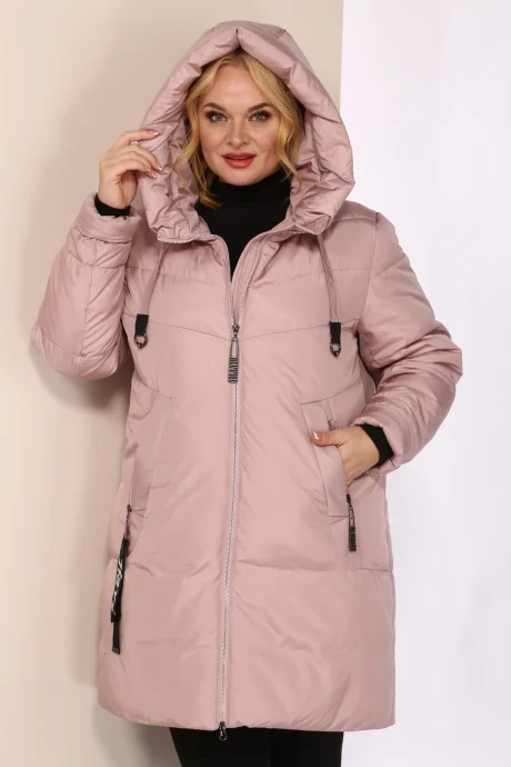 Зимняя женская куртка Shetti 2094 пудра #1