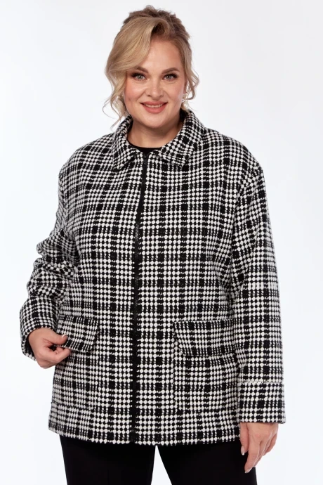 Трикотажный жакет (пиджак) с принтом Элль-стиль 2324Ж #1