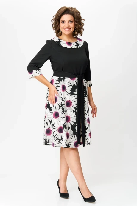 Платье Moda-Versal 1949 черный+фиолет #1