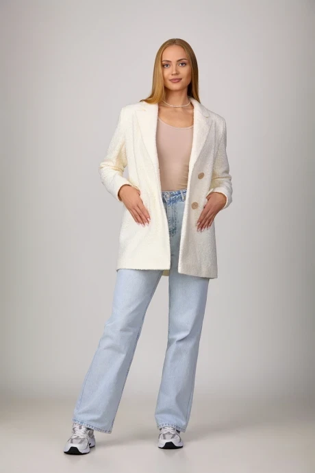 Трикотажный жакет (пиджак) Rosheli 838/1 молочный #1