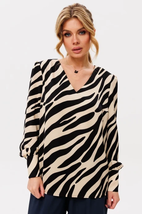 Блузка AmberaStyle 1038-4 геометрия #1