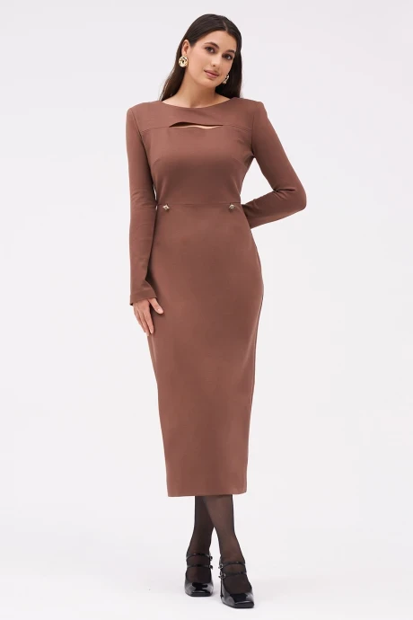 Платье KaVaRi 1098.1 коричневый #1