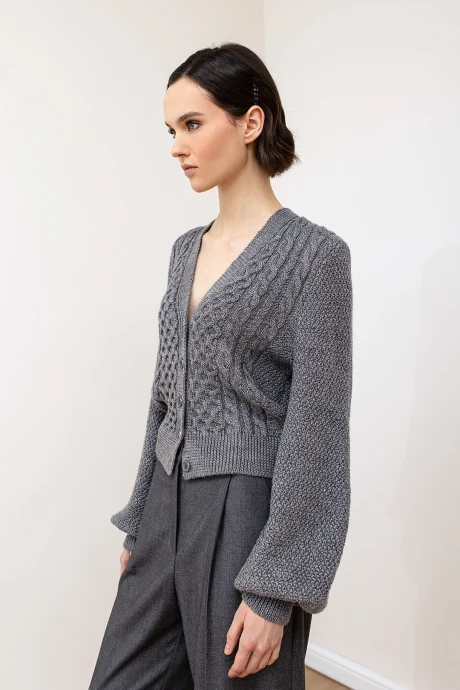 Кардиган Romgil РВ0104-ШЕ5 серый #1