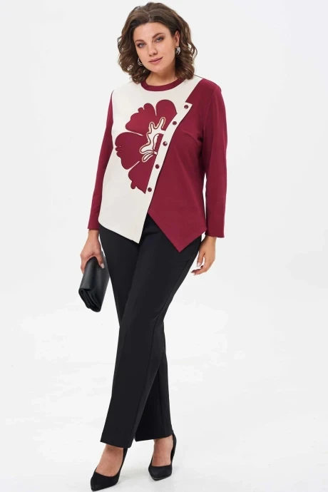 Брючный костюм Асолия 1468 черный #1