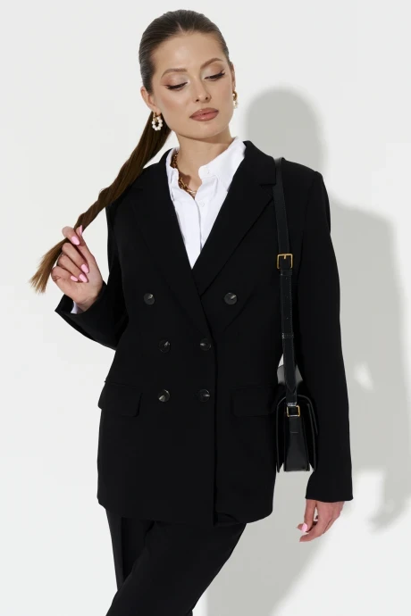 Двубортный жакет (пиджак) KETTY K-19530 Черный #1