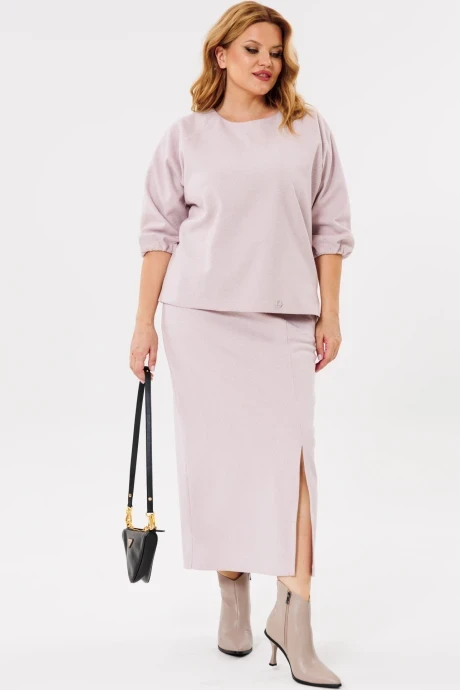 Юбочный костюм Michel Chic 1399 розовый двойка #1