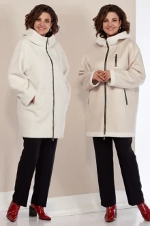 Двусторонняя дубленка Shetti 2154 молочный