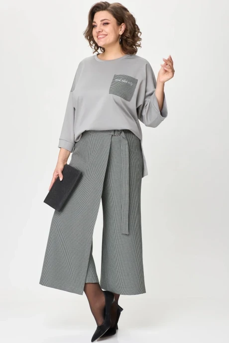 Брючный костюм Michel Chic 1362/1 серый, клетка двойка #1