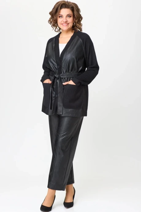 Брючный костюм Anastasia Mak 1213 черный двойка #1