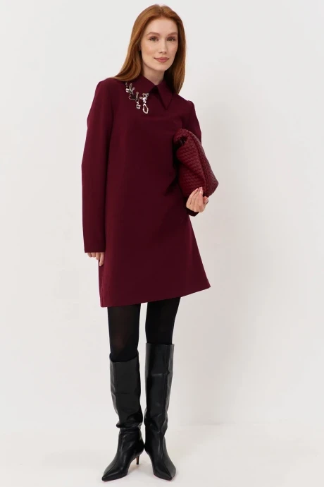 Платье FLAIM 1112.01 марсала (бургунди) #1