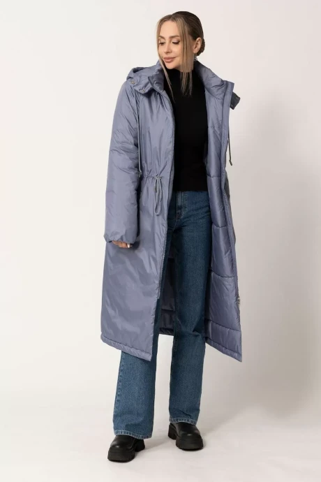 Утепленное пальто Golden Valley 7163 темно-голубой #1