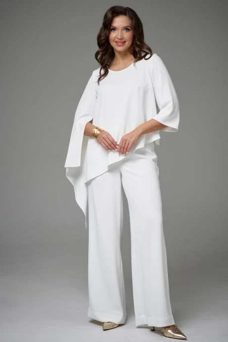 Брючный костюм Jolie 20455 молочный двойка #1