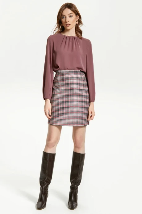 Юбка *Распродажа VIZANTI 8108 розово-серый #1