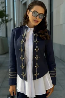 Жакет (пиджак) из замши ЮРС 24-303-2