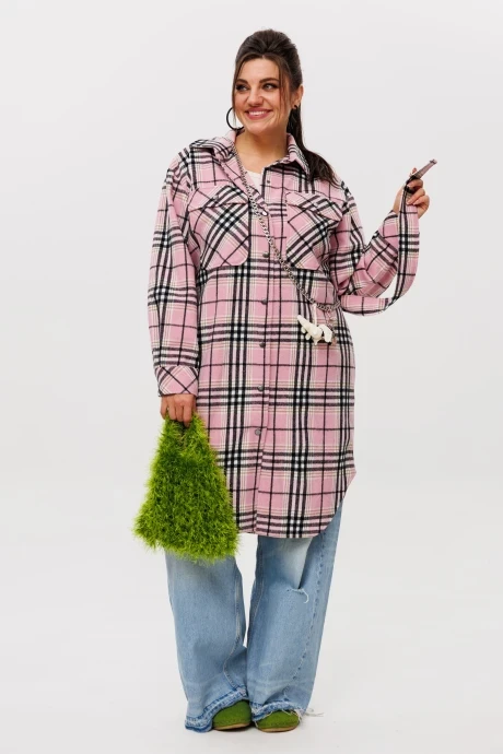 Рубашка Anelli 1338 розовый кизил #1