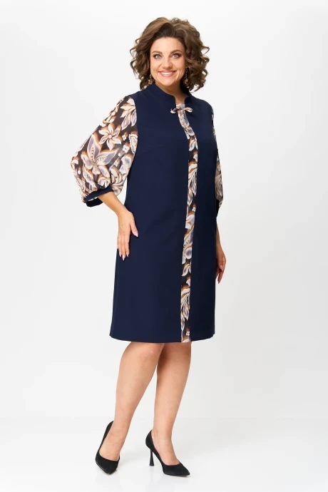 Платье *Распродажа Moda-Versal П-2104 т.синий #1