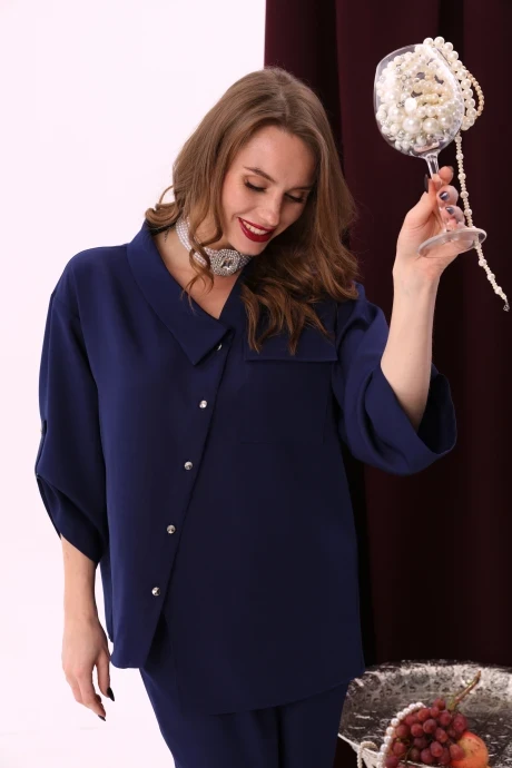 Жакет-рубашка NikVa 902-1 сапфир #1