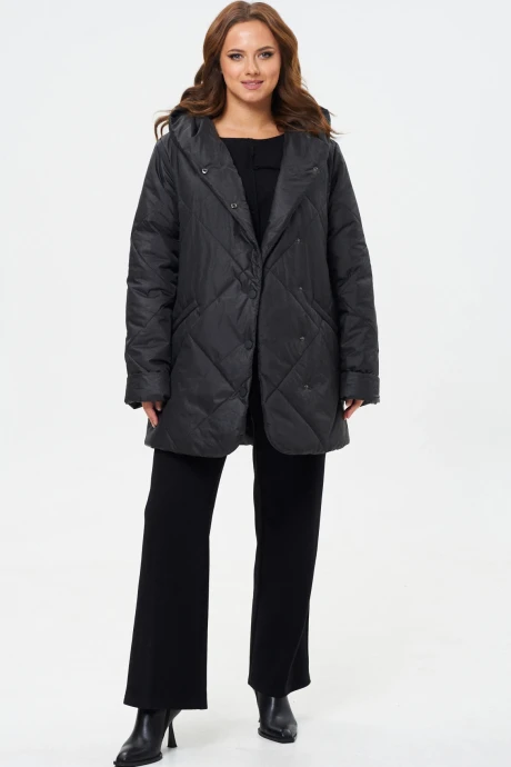 Утепленная стеганая куртка MODEMA 1055-2 черный #1