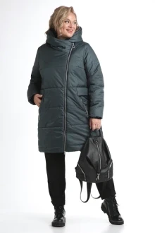 Удлиненная стеганая куртка *Распродажа ALGRANDA (NovellaSharm) 3913-А-4 Морская волна