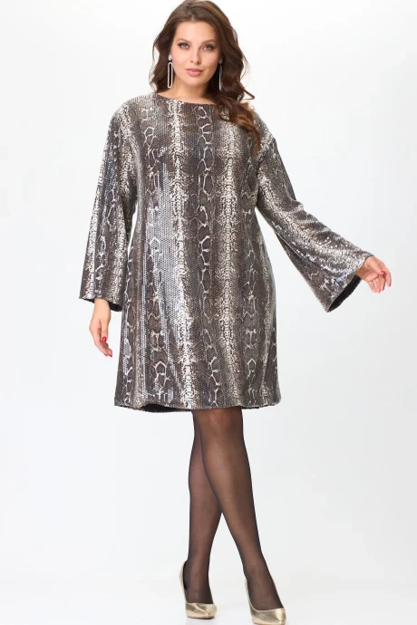 Вечернее платье с принтом SOVA 11263 #1