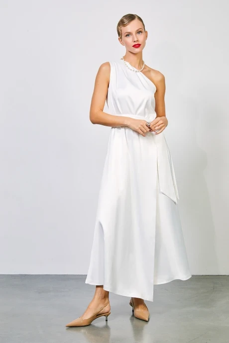 Вечернее платье на одно плечо RIVOLI 7173.1 молочный #1