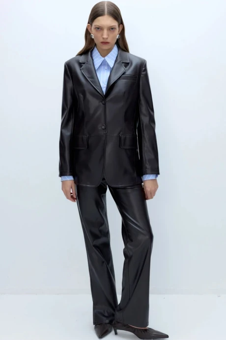 Брючный костюм PiRS 5639 горький шоколад двойка #1