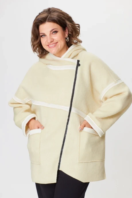 Женское полупальто *Распродажа Michel Chic 360 Молоко #1