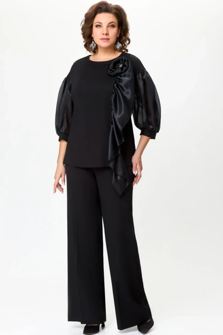 Брючный костюм Дали 7015.2 двойка черный #1